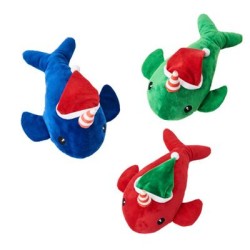 Ethical Pet Spot Holiday Narwhals Dog Toy Assorted Colors