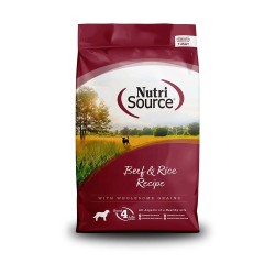 NutriSource Beef & Brown Rice Dry Dog Food 5 LBS