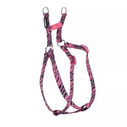 Li'l Pals Comfort Wrap Adjustable Dog Harness Pink Zebra