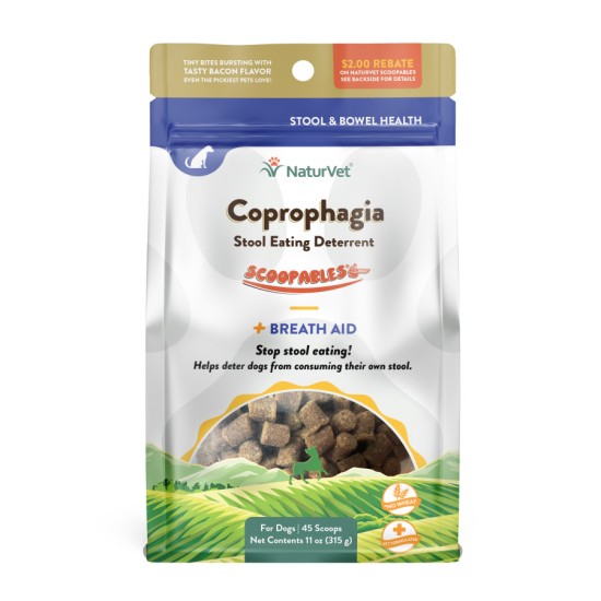 NaturVet Scoopables Coprophagia Stool Eating Deterrent for Dogs 11oz