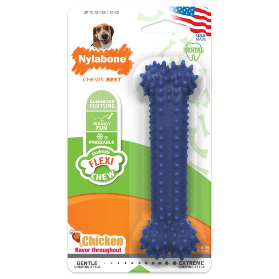 Nylabone Moderate Chew Textured Dog Dental Chew Toy